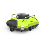 Ofuzzi Cyber 1000 H1 Cordless Robotic Pool Cleaner - Lime Green & Silver | Automatic Above-Ground Pool Vacuum, 90-Min Runtime, Self-Parking Tech
