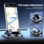 【FathersDayGift】Car phone holder 360 degree rotation, suitablefor car navigation in-car dashboard, horizontaland vertica screen adjustment angle,suctioncup fixed non-slip mobile phone holdersuitable for iPhone and Android